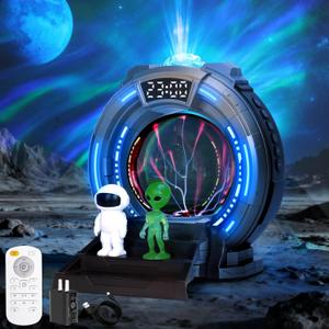 Galaxy Projector for Bedroom, Northern Lights Projector with 8 Nebula Effects, Aurora Light Projector with Magical Plasma Ball Lamp, Space Ceiling Star Projector for Bedroom Kid Adult