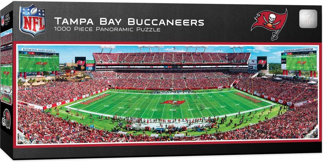 MasterPieces NFL Unisex Stadium Panoramic Jigsaw Puzzle, 1000-Piece (Team Color)