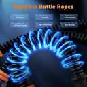 Ropeless Battle Ropes, Adjustable Weighted Cordless Battle Ropes for Home Gym, Portable Workout Equipment Exercise Rope for Strength Training, HIIT & Cardio Fitness