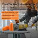 200 Pairs Foam Ear Plugs - 38dB(NRR 33dB) Noise Reduction Disposable Earplugs for Shooting, Sleeping, Work & Construction Site