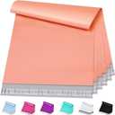 Metronic Large Poly Mailers 24x24 50 Pcs, Extra Large Shipping Bags for Clothing | Strong Adhensive Mailing Bags for Small Business, Shipping Envelopes, Tear-resistant Packing Bags in Peach Pink