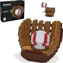 Baseball 3D Building Block Set - Ball and Gloves - Educational Toy - Perfect for Ages 14 15 16 Years and Above - Challenging, Creative Fun and Skill-Building - 3D Instruction (1485 PCS)
