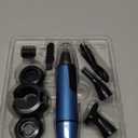 AREYZIN Nose Hair Trimmer for Men,2025 Professional 3 in 1 Painless Rechargeable Ear and Nose Trimmer,IPX7 Waterproof Eyebrow Facial Hair Trimmer Body Grooming Kit Dual Edge Blades (Blue)