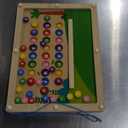 2 in 1 Magnetic Color and Number Maze Double-Sided ABC Alphabet Puzzles Board Magnet Dinosaur Counting Maze Preschool Learning Montessori Education 3 4 5 Years Toys (Multicolored, One Size)