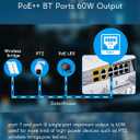 12 Port Full Gigabit Outdoor Poe Switch, IEEE802.3af/at/bt, All-in-One Box, 60W PoE++, 120W High Power Output, Play & Plug, Fan Unmanaged, AI Watchdog. (12 Port All-in-one)