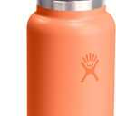 Hydro Flask Water Bottle - Insulated Stainless Steel - Wide Mouth Flex Chug Lid, Non Spill, Leakproof in 32 Oz Nectar Orange