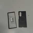 VEGO for Galaxy Z Fold 7 Case, for Samsung Z Fold 7 Case with Front Tempered Glass Screen Protector, Compatible with MagSafe, Support Wireless Charging Slim Magnetic Protective Thin Cover - Black