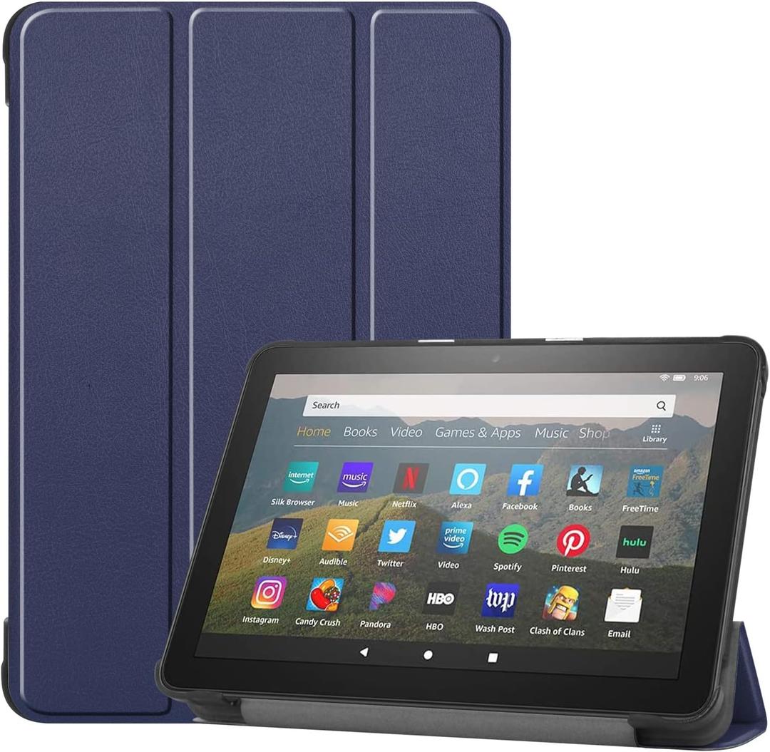 Tablet Case Fits 8 inch Tablet 2022/2020,[Sleep/Wake] Slim Soft TPU Back Smart Magnetic Stand Protective Cover Cases,(Incompatible with iPad Samsung).Navy Blue