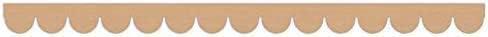5Pack of 24 Inch Unfinished Wooden Scalloped Moulding Trim (5, 24 Inch)