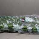 QinmiGarden Artificial Flower Wall Backdrop 9pcs 16.5x16.5 Inch Silk Floral Wall Panel Ideal for Wedding Celebrations, Festive Party Birthday Backdrops and Elegant Home Decor