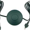 Power Cord 6Ft with On/Off Foot Switch for Christmas Tree Lights Raintight 1/2inch Plug Compatible Replacement for TS-8W29V, TS-13W29V, TS-17W29V, TS-18WL29V, TS-26WL29V, TS-48W29V - NO Lights Mode