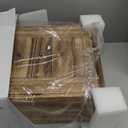 Emfogo Jewelry Box for Women, 5 Layer Large Wood Boxes & Organizers for Necklaces Earrings Rings Bracelets, Rustic Organizer with Drawers and Mirror(Carbonized Black)