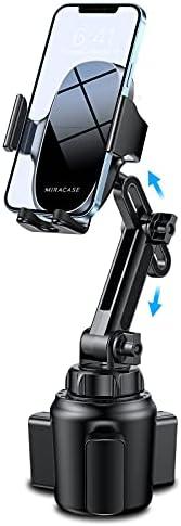 Miracase [Upgraded Version Cup Phone Holder for Car, Universal Adjustable Long Neck Car Phone Mount Cradle Friendly Compatible with iPhone Samsung Google and All 4.0-7.0 inches Smartphones Miracase [Upgraded Version Cup Phone Holder for Car, Universal Adjustable Long Neck Car Phone Mount Cradle Friendly Compatible with iPhone Samsung Google and All 4.0-7.0 inches Smartphones