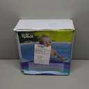 Inflatable Round Swimming Pool with Blow Up Padded Floor, Cup Holder, Handles and Drain - 60"x22" Deep Round Large Kiddie Pool Perfect for Adults and Kids Ages 4 5 6 7 8+