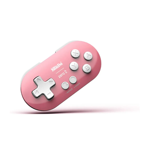 8Bitdo Zero 2 Bluetooth Gamepad Keychain-Sized Mini Controller for Switch, Windows, Android, macOS & Raspberry Pi(Pink Edition) - Nintendo Switch