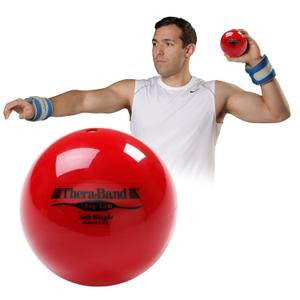 THERABAND Soft Weight 3.3 Lb, 4.5" Ball-Shaped Isotonic Exercise Balls for Physical Therapy, Weighted Ball Set for Pilates, Shoulder Strength & Rehab, Color-Coded, Portable & Easy to Grip