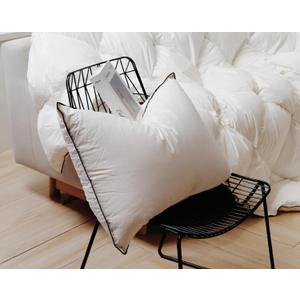 Premium White Luxury Goose Down Pillow - Ultra-Soft, Hypoallergenic, Hotel Quality for Optimal Comfort and Support - 1 Pack, Standard Size (20" x 26")