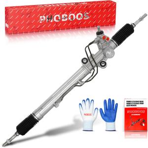 PHOBOOS Hydraulic Power Steering Rack and Pinion Assembly Compatible with Toyota Land Cruiser 1998-2002 & Lexus LX470 1998-2002, V8 4.7L, New Unit, Leak Resistance, Direct Fit, Ref. 26-2603, 97-2603