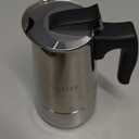 YOLIFE Mini Stovetop Espresso Maker, Induction Small Moka Pot for Italian Coffee, Cappuccino and Latte, Stainless Steel,4 Espresso Cup (1 Cup= 50ml) (200ml / 7oz)