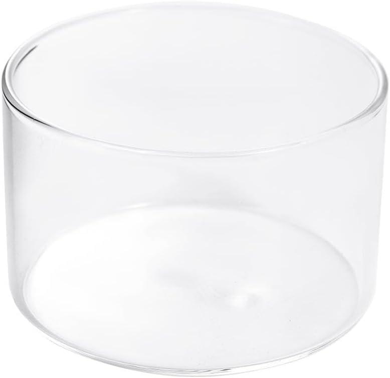 Small Glass Bowls Ice Cream Cup Mousse Cup, Transparent Glass Dessert Tray DIY Round Shaped Pudding Cup