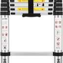 (8.5Ft/2.6M) Telescoping LaddersEN131Standards Multi-Purpose Folding Aluminum Extension Ladder