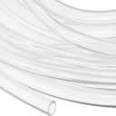 uxcell Clear PVC Tubing, 5.5mm ID x 7.5mm OD - 12.5ft PVC Tube Lightweight Vinyl Hose, Transparent Flexible Plastic Water Tubing for Air Oil Water Transfer Aquarium Irrigation