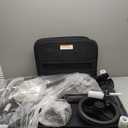 4 Seater Wagon Stroller, Large Quad Wagon for Kids 2 3 4 Baby Toddler Child Travel All Terrain Push Triple Twin Double Side by Side Stroller with Canopy Seats (Dark Grey)