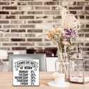 2 x I Always Give 100% At Work Wooden Block Plaque - White Tabletop Sign Decor For Friend Family Coworker - 5"x5" Room Office Home Wood Block - Funny Desk Gifts Favors & Supplies - A16