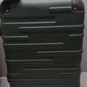 Coolife Hardside Carry-On Luggage with TSA Lock, Spinner Wheels, Telescopic Handle, Lightweight Suitcase (Dark Green, S(20in_carry on))