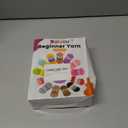 Beginners Crochet Yarn Set - 3x50g Snowy White, Chunky Thick Bulky Cotton Soft for Easy Stitches, Knitting & Crocheting