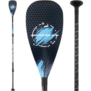 SereneLife SUP Paddle – 3 Piece Adjustable Paddle board Oar with Lightweight Shaft, Durable Blade - For Stand Up Paddleboard, Surfing, Flatwater Paddling & Racing