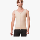 Isavela MG03 Vest w/Front Zipper & 3" Waist Elastic Band-Large-Black Size M