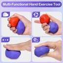 Sensory Stress Balls - Fidget Toys for Adults & Teen, Silicone Polyhedron Hand Therapy Ball with Beads Inside Relief Stress Squeeze Toy for Autism & ADHD, Office Desk Toy