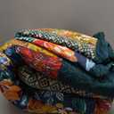 ENASAL Cotton Bedspread Quilt Sets Reversible Bedding Coverlet Sets Comforters, Patchwork Vintage Floral Turquoise Bedspread, King Size