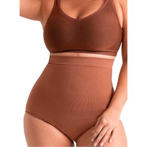 SHAPERMINT Shapewear for Women - Seamless Shapewear Tummy Control Panty, Body Shaper, Tummy Control Underwear for Women (Medium-Large, Latte)