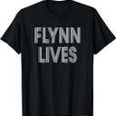 Flynn Lives T Shirt T-Shirt (Black, S)