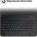 9",9.7",10.1",10.5",10.9",11" Tablet Universal Case with Keyboard, Case with Removable Wireless Bluetooth Keyboard & Pen Holder for iPad, Galaxy and Other 9-11 inch Tablet
