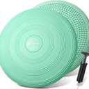 Libima Wobble Cushion Wiggle Seat for Sensory Kids, Flexible Seating for Classroom Elementary Balance Board with Pump for Office School Home (Fringy Flower Color)