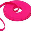 Waterproof Dog Training Leash 50FT 30FT 15FT 10FT 5FT Heavy Duty Recall Long Lead for Large Medium Small Dogs (50FT, Pink)