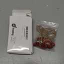 Otoolling 4 Pcs Metal Red Heart Cowbells Indoor Outdoor Decorative Red Cowbells Tibetan Meditation Bell with 6 Heart Bells on Jute Hanging Rope for DIY Crafts Wedding Mother Day Decoration, 1.4 Inch