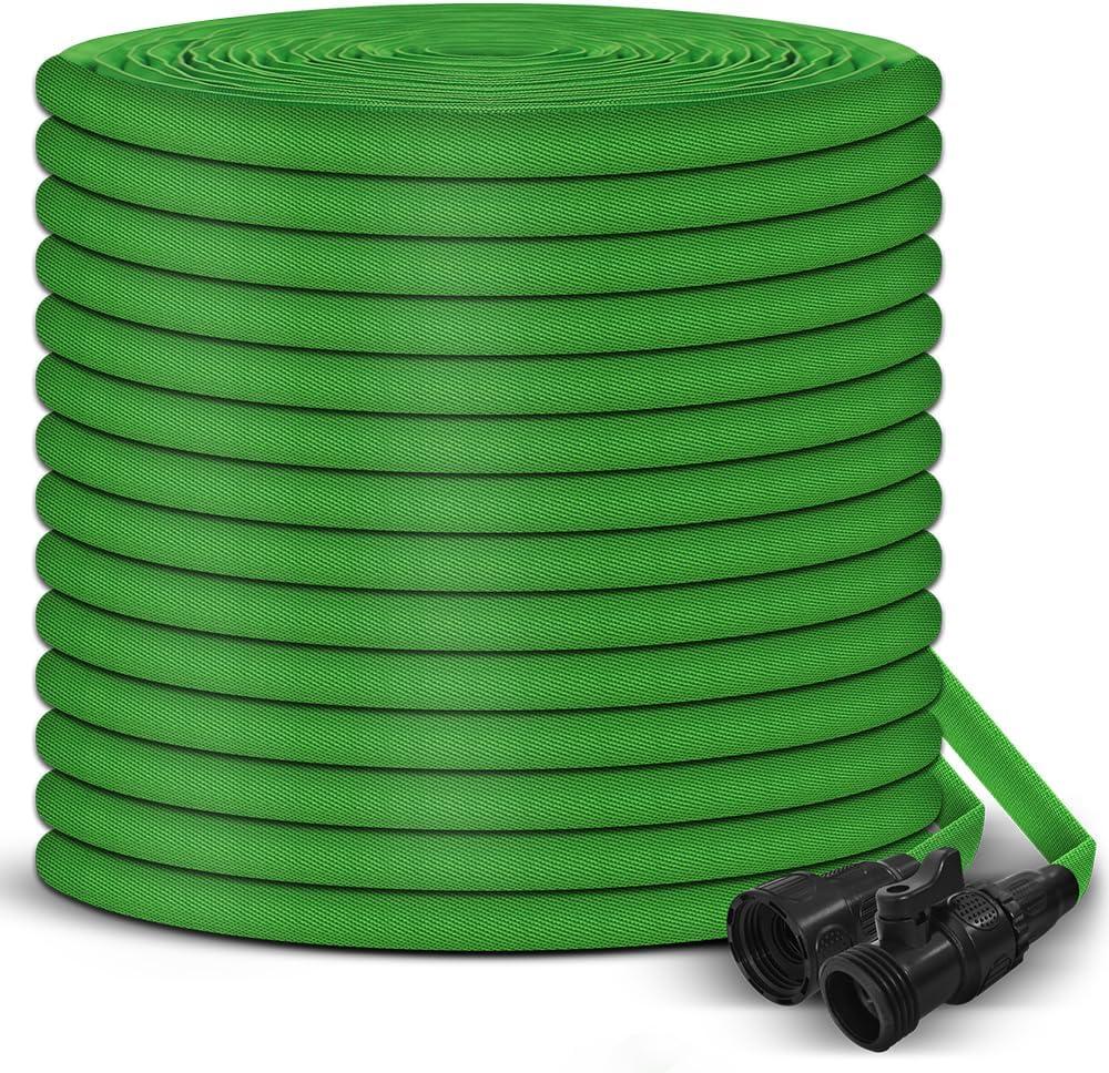 Garden Hose, 75ft Water Hose, Lightweight Outside Lawn Hose, Outdoor Hose for Yard Backyard, Collapsible & Car Wash 3/4" Connectors Manguera de Agua, Yarn Essential Lawn & Garden Watering Equipment