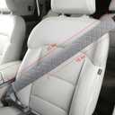 Extra Long Seatbelt Covers for Adults Kids Women & Men, Soft Car Seat Belt Strap Cushion for Sedan, SUV, Trucks, Shoulder Neck Chest Protector Pads, Auto Accessories, 1pc, Gray, 15.5in