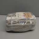 MiniArk Small Storage Baskets for Organizing | Closet Organizer Bins | Shelf Toy Basket | Woven Rope Baskets | Cube Decorative Box | Shallow Basket | 11.5x7.5x4.7” | 3 Packs White Brown