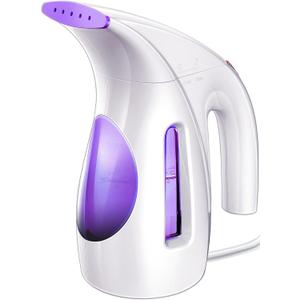 HiLIFE Steamer for Clothes, Portable Handheld Design, 240ml Big Capacity, 700W, Strong Penetrating Steam, Removes Wrinkle, for Home, Office and Travel(ONLY FOR 120V) (Purple)