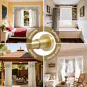 YNL Gold Shower Curtain Rod 32-80 Inch(2.7-6.6ft), Non Slip, Never Rust, No Drill Stainless Steel Spring Tension Shower Rod, Telescoping Curtain Rod for Bathroom Window Living Room