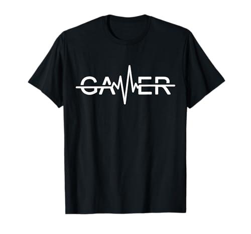 Gamer Heartbeat Video Games Graphic T-Shirt 3XL