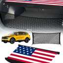 Cargo Cover for Kia Sportage 2026 - Rear Cargo Cover Privacy Retractable Rear Storage Cargo Cover Security Shield Shade for 2021-2026 Kia Sportage Accessories, Flag Print