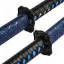 Hand-Forged Samurai Sword Carbon Steel Katana with Full Tang Structure, Traditional Style Practice Sword for Iaido Training, Collection & Home Display (Stand Excluded)