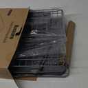 Kitsure Dish Drying Rack for Kitchen Counter, Stainless Steel Sink Organization and Storage Essentials with Cutlery Holder, Home and Appartment Decor, 12''W x 15.5''L, Grey (Gray)