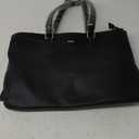 LOVEVOOK Laptop Tote Bag for Women 15.6 Inch Waterproof Leather Computer Bags Business Office Work Briefcase Black